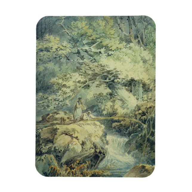 The Angler, 1794 (mit Grafit auf Papier) Magnet (Vertikal)