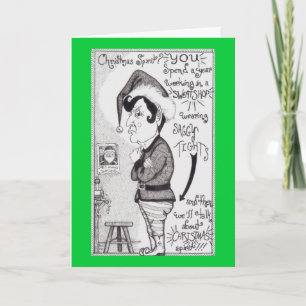 The Angry Elf Feiertagskarte