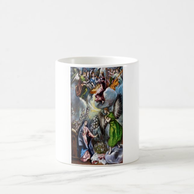 The Annunciation, El Greco, 1597-1600 Kaffeetasse (Mittel)