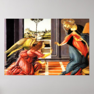 The Annunciation Jungfrau Mary Gabriel Angel Poste Poster
