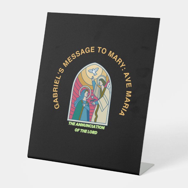 The Annunciation of the Lord Sockelschild (Vorderseite)