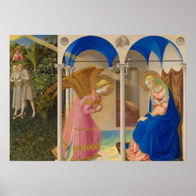 The Annunitation by Fra Angelico Poster (Vorne)