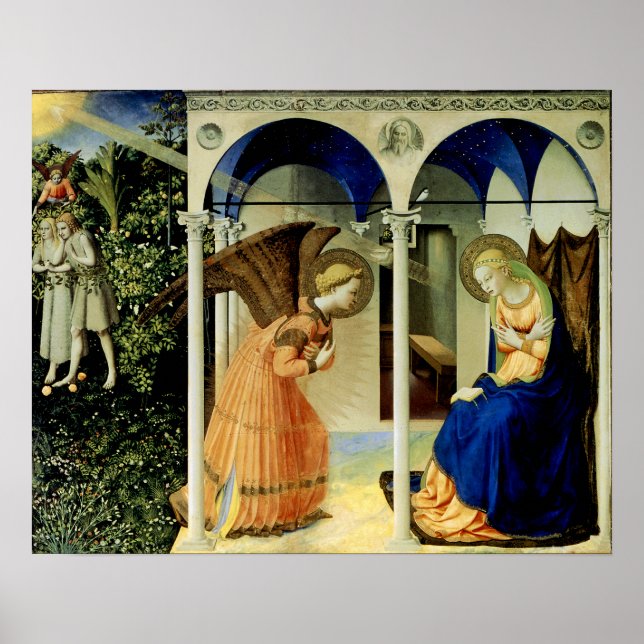 The Annunitation by Fra Angelico Poster (Vorne)