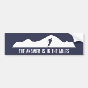 The Answer Is In The Miles Autoaufkleber