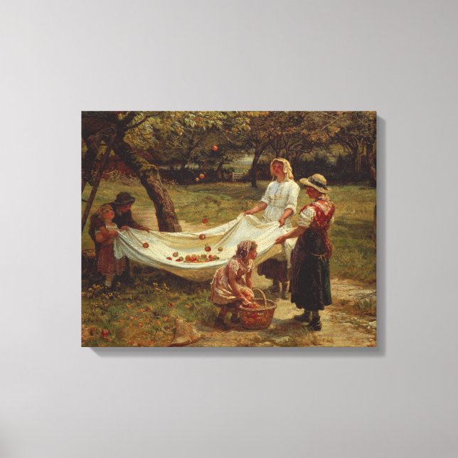 The Apple Gatherers, 1880 Leinwanddruck (Vorderseite)