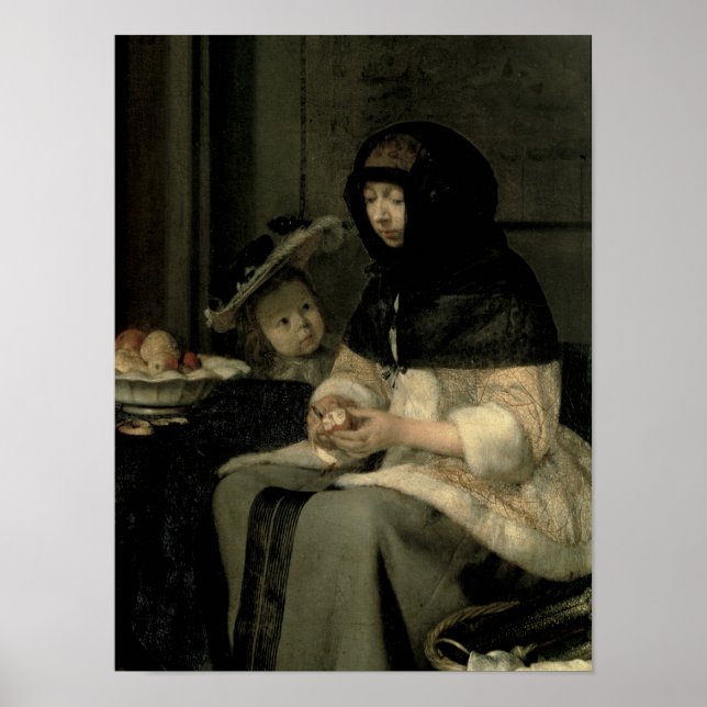 The Apple Peeler, 1660 Poster (Vorne)