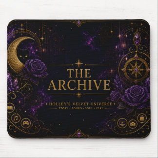 The Archive Gothic Celestial Galaxy Mauspad