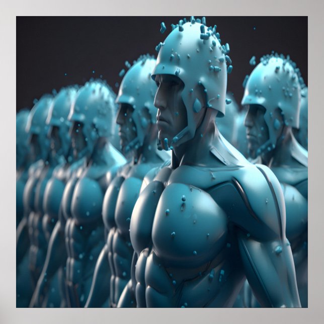 The Army of Metal Men Wall Poster (Vorne)