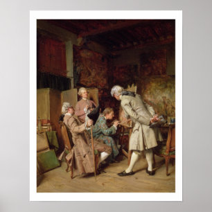 The Art Lovers, oder The Painter, 1860 (Panel) Poster
