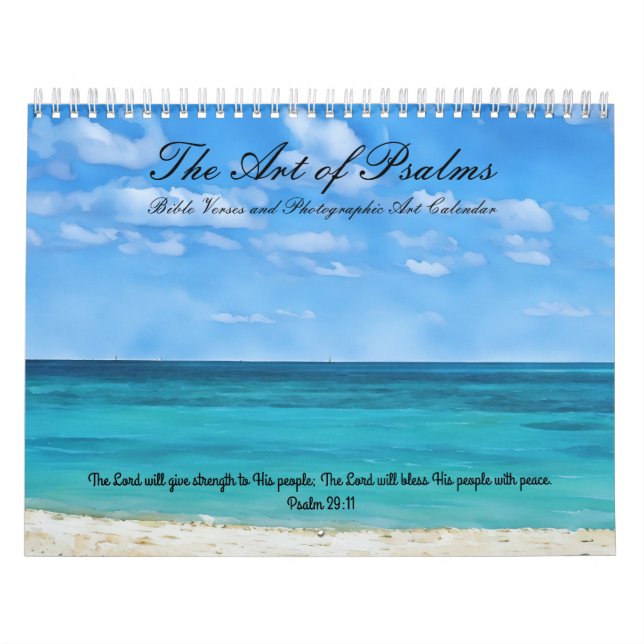 The Art of Psalms Bibel Verse Kalender Kunst, Dich (Titelbild)