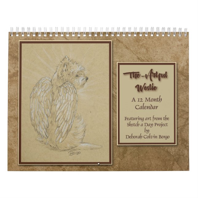 The Artful Westie 12 Month Calendar by Borgo Kalender (Titelbild)