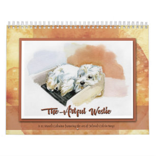 The Artful Westie Ein 12-monatiger Kalender von Bo