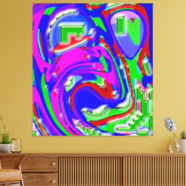 The Artist and His Flashes of Creativity Leinwanddruck