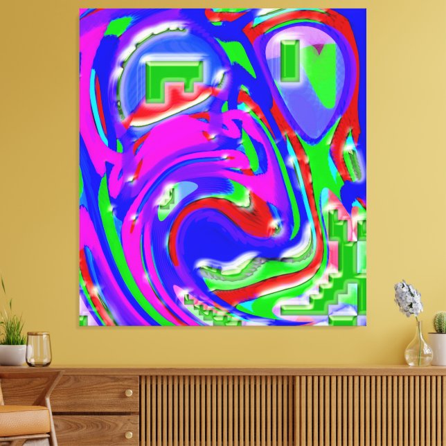 The Artist and His Flashes of Creativity Leinwanddruck (Insitu (Wohnzimmer))