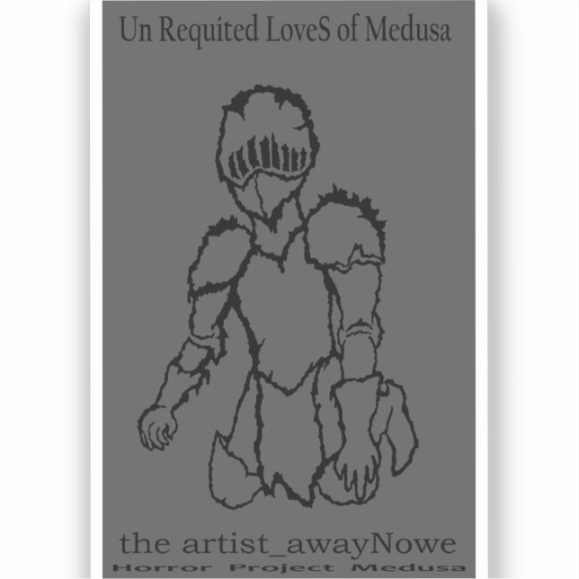 the artist_awaynowE UR Lieben V12 gDrawing Horror Aufkleber (Vorderseite)