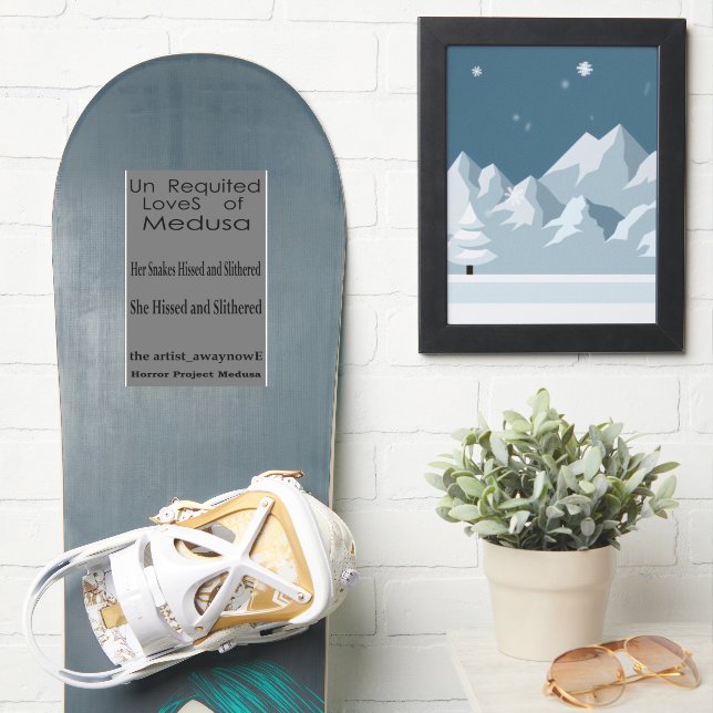 the artist_awaynowe UR Lieben V15 Phrasen Horror Aufkleber (Snowboard)