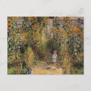 The Artist's Garden at Vetheuil by Claude Monet Postkarte