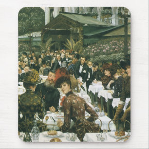 The Artist's Ladys by James Tissot, Vintag Art Mousepad