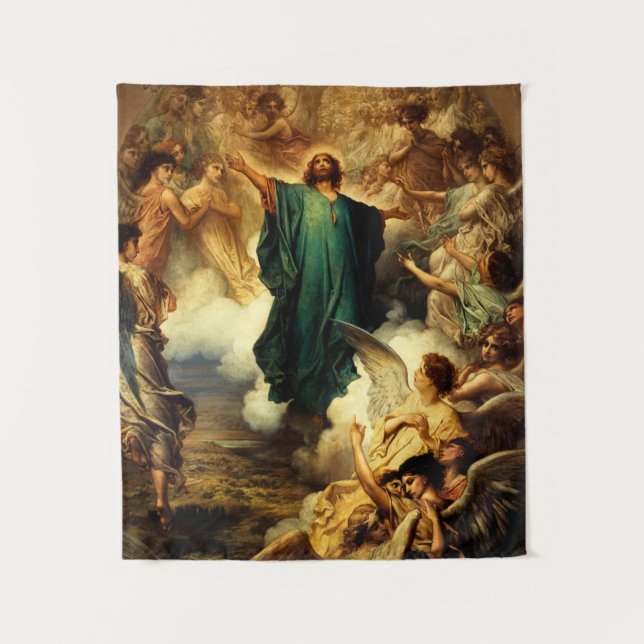 The Ascension, 1879 von Gustave Dore Wandteppich (Vorderseite)