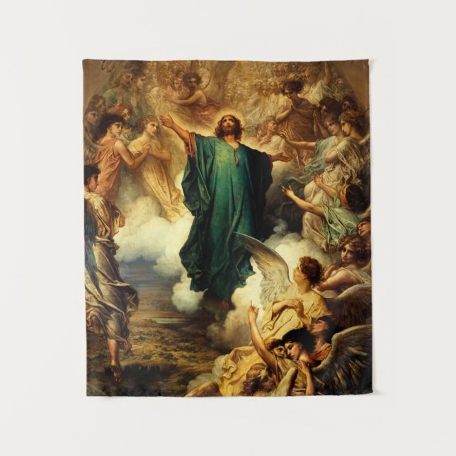 The Ascension, 1879 von Gustave Dore Wandteppich (Vorderseite)