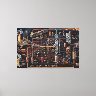 The Astral Blueprint Leinwanddruck