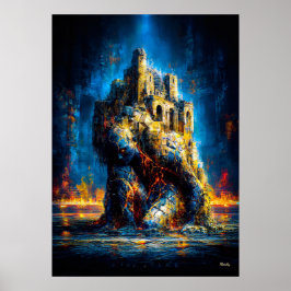 The Atlas of the Ruin – Monumental Expressionist Poster