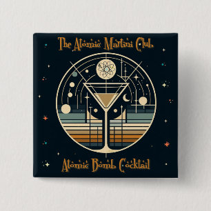The Atomic Martini Club Atombomb-Cocktail Button