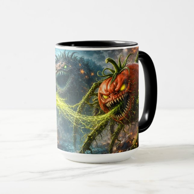 The attack of the Colossus mutant veggie two tone  Tasse (VorderseiteRechts)