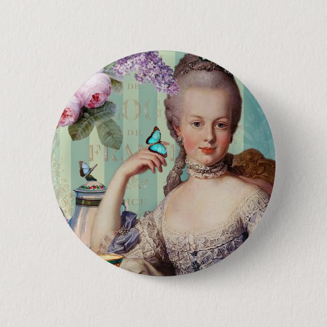Thé Au kleines Trianon Button (Vorderseite)