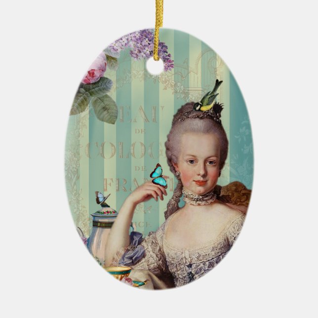 Thé Au kleines Trianon Keramikornament (Vorne)