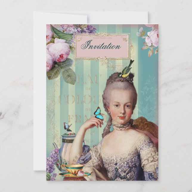 Thé au Petit Trianon Einladung (Vorderseite)