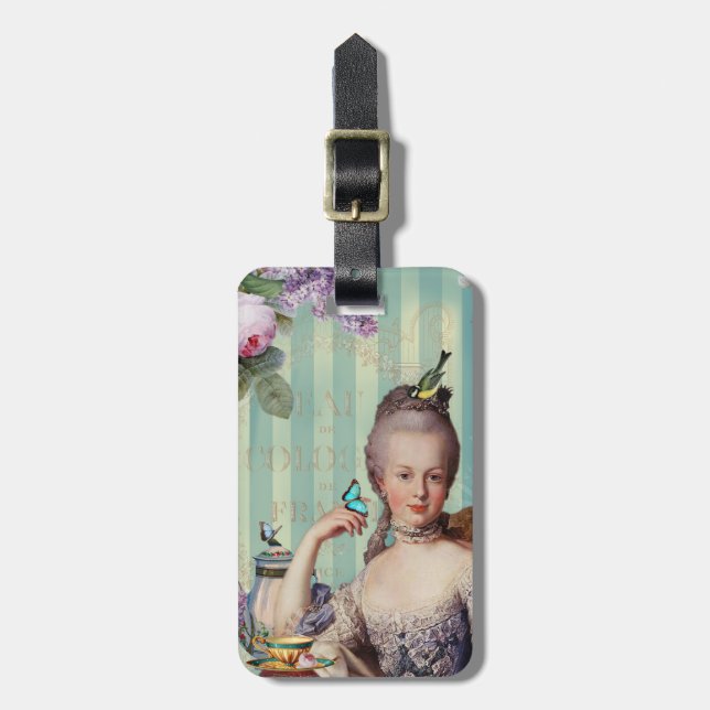 Thé au Petit Trianon Gepäckanhänger (Vorderseite vertikal)
