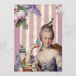 Thé au Petit Trianon - Rose Einladung