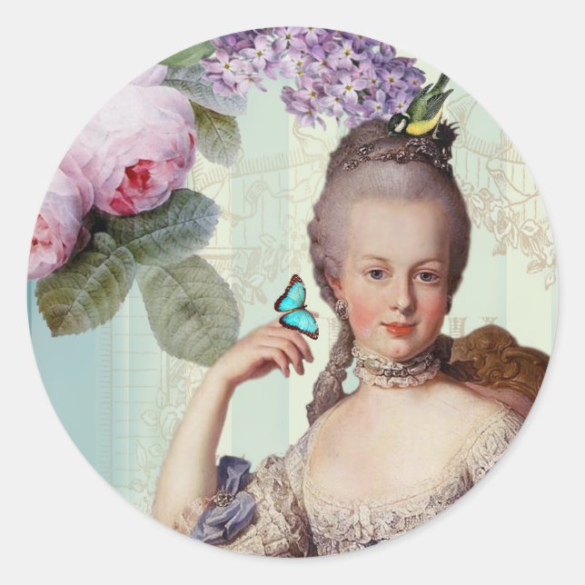 Thé au Petit Trianon Runder Aufkleber (Vorderseite)