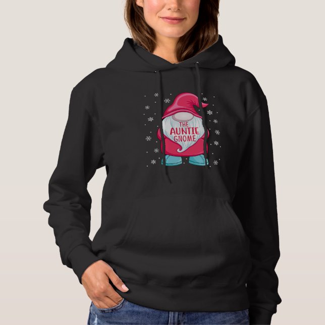 The Aunt Gnome  Gnome Elf Christmas Aunt Matching  Hoodie (Vorderseite)