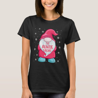 The Aunt Gnome Gnome Elf Christmas Aunt Matching T-Shirt