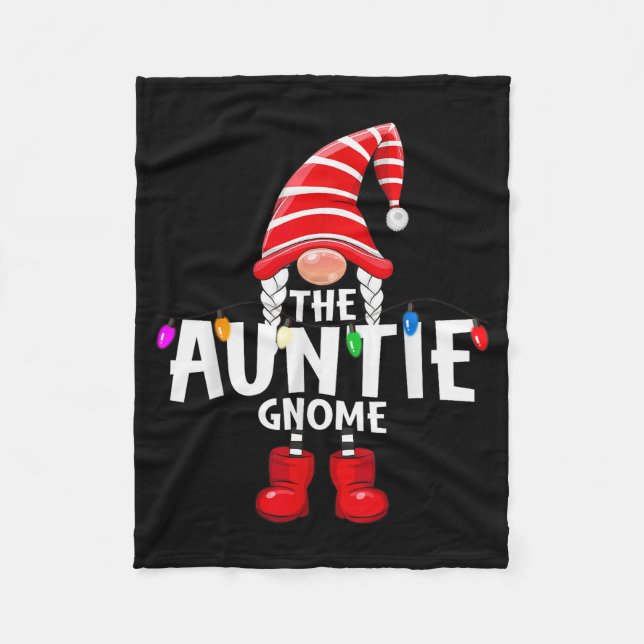 The Auntie Gnome Christmas Matching Pajama  Fleecedecke (Vorderseite)