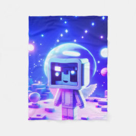 The Baby Angel Astronaut in Space on a Warm Fleecedecke