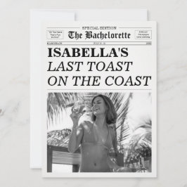 The Bachelorette Newspaper Last Toast On The Coast Einladung