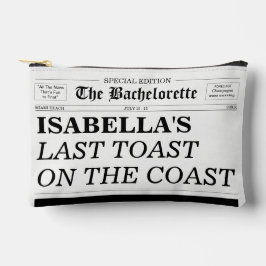 The Bachelorette Zeitung Letzter Toast an der Küst Zubehörtasche