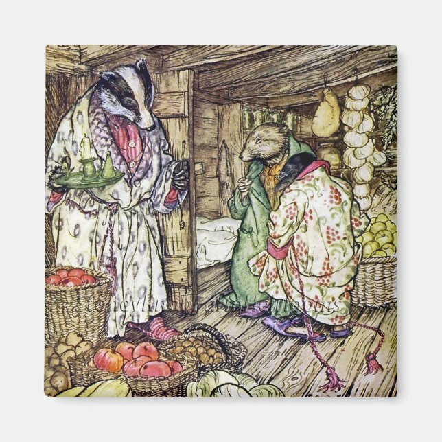 "The Badger's House" von Arthur Rackham Magnet (Vorne)