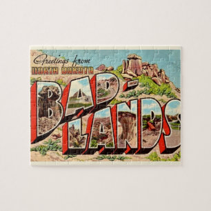 The Badlands 8x10 Postkarte Puzzle