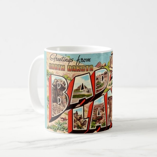 The Badlands Postcard Kaffeetasse (Vorderseite Links)