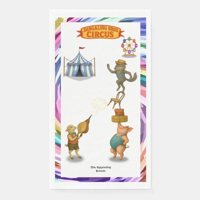 The Balancing Bunch Serviette (Vorderseite)