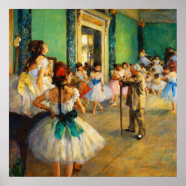 The Ballet Class by Edgar Degas Poster