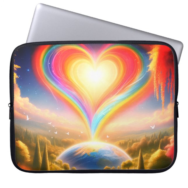 The Balloon of Love All Over Earth Electronics Bag Laptopschutzhülle (Vorderseite)