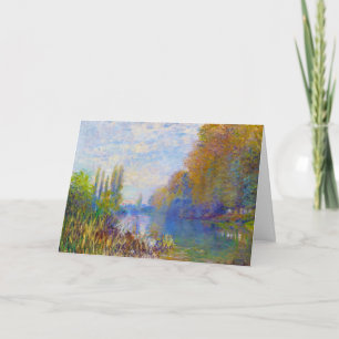 The Banks of The Seine in Autumn Claude Monet Karte