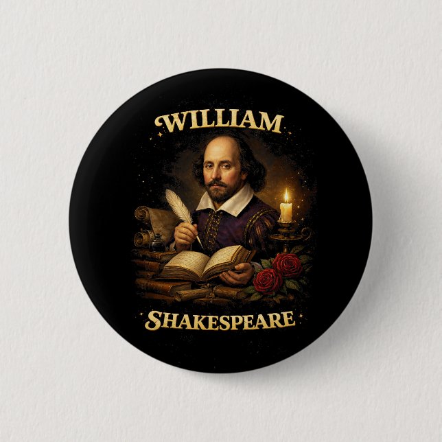 The Bard by Candlelight Button (Vorderseite)