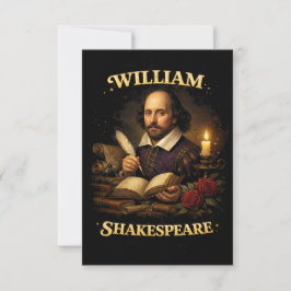 The Bard by Candlelight Dankeskarte
