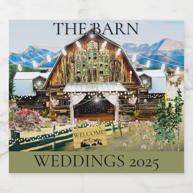 The Barn Weddings 2025 Folder Labels (Einzelnes Label)